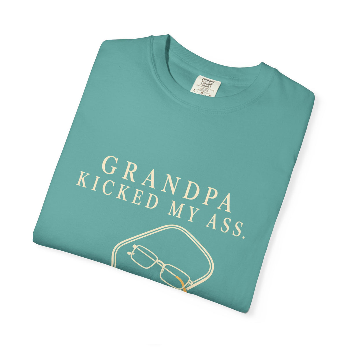 Grandpa Kicked My Ass Again T-Shirt — Funny Retro Pickleball Grandpa Tee