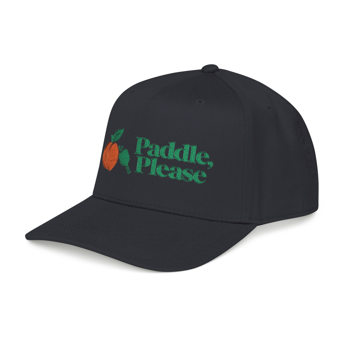 Paddle Please Peach Baseball Cap — Retro Embroidered Peach Hat