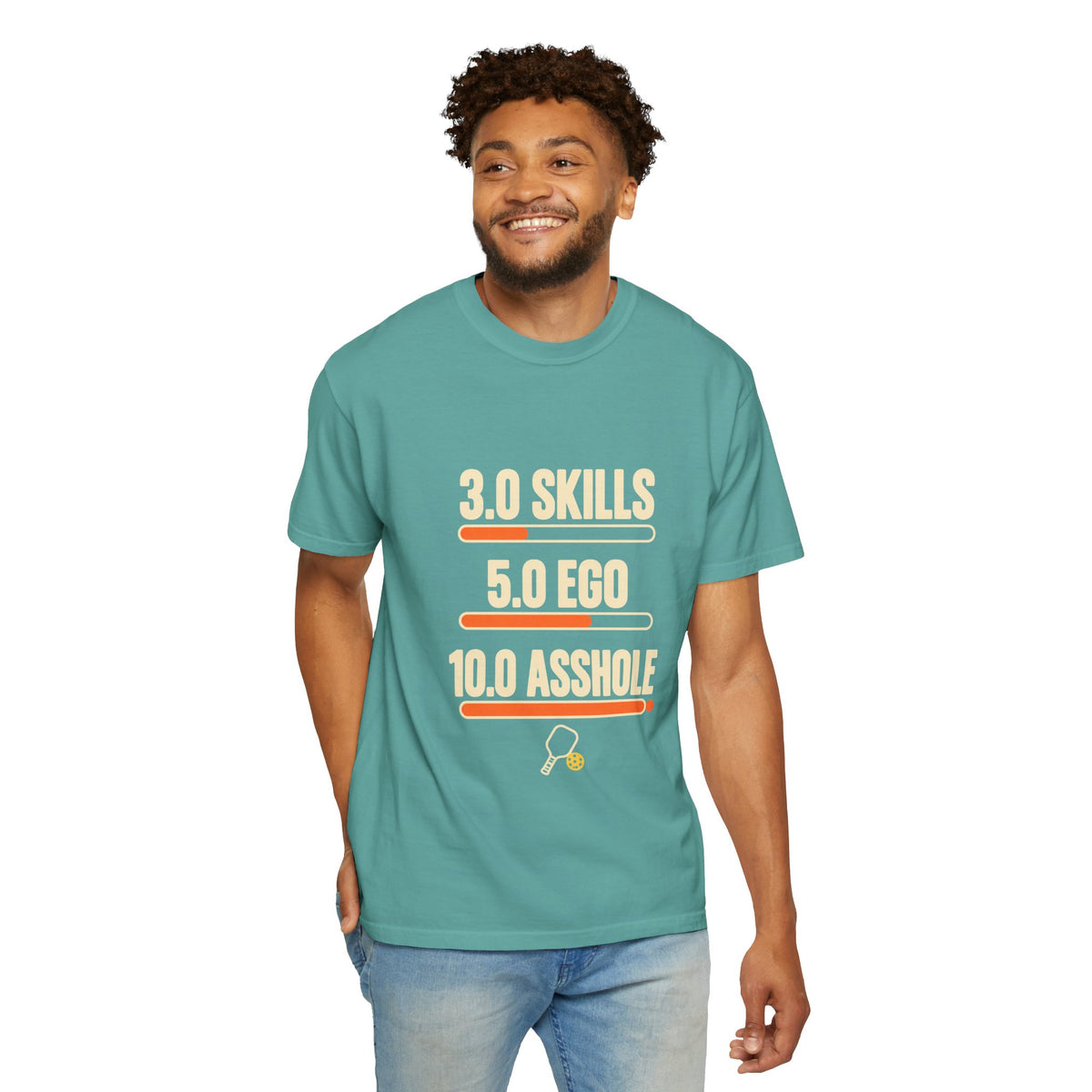 3.0 Skills 5.0 Ego 10.0 Asshole T-Shirt – Funny Competitive Sports Tee