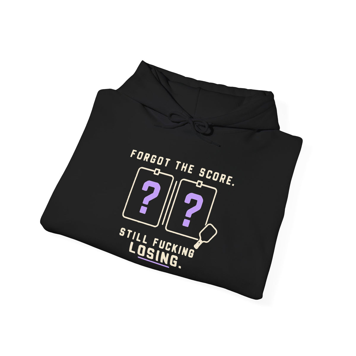 Hoodie — “Forgot the Score, Still Losing” Retro Arcade Gaming Sweatshirt