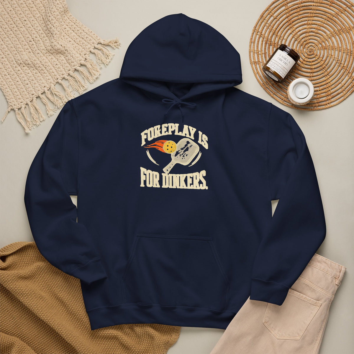 Hoodie — "Foreplay Is For Dinkers" Golf Sweatshirt (Funny Golf Hoodie)