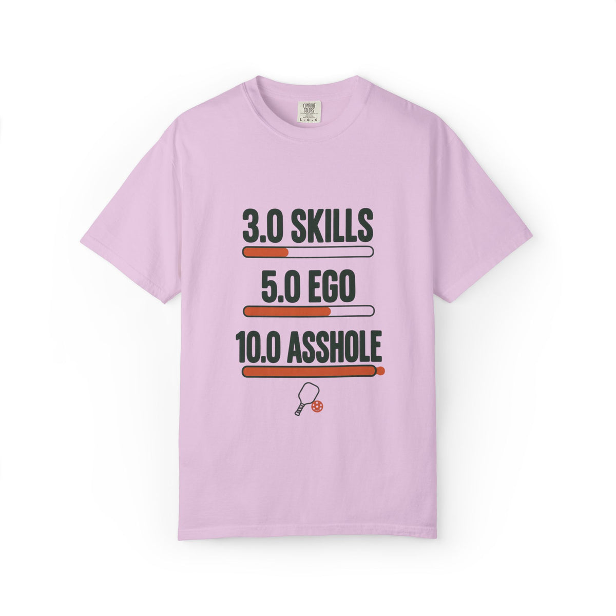 3.0 Skills 5.0 Ego 10.0 Asshole T-Shirt – Funny Competitive Sports Tee