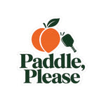 Paddle, Please Peach Pickleball Sticker — Kiss-Cut Vinyl Laptop Decal
