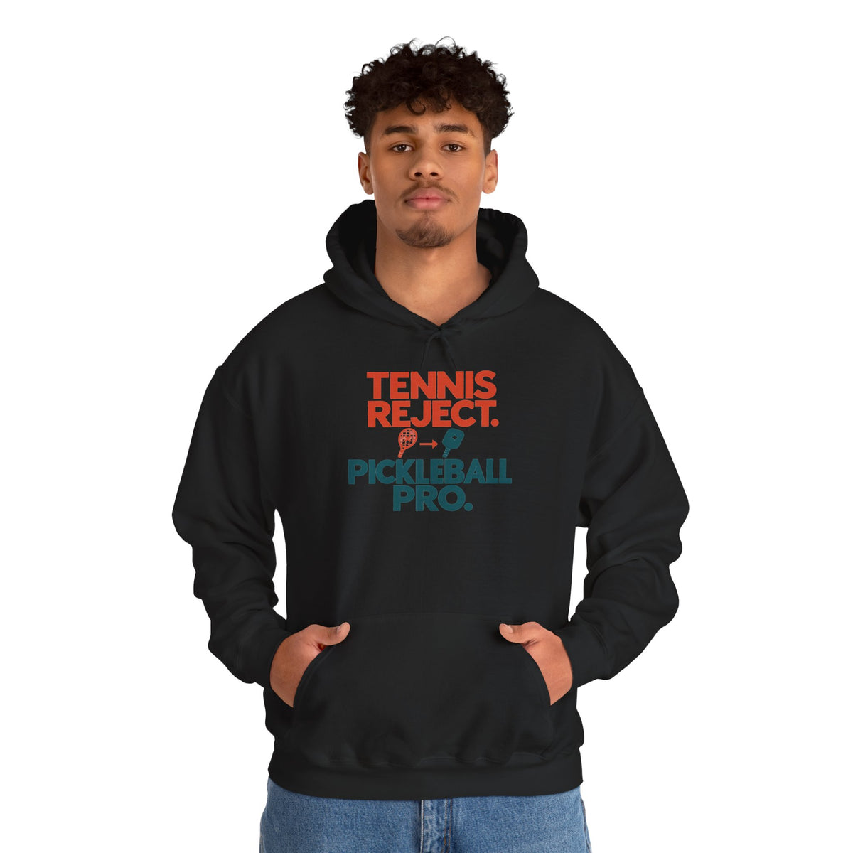 Pickleball Pro Hoodie — “Tennis Reject. Pickleball Pro.” Retro Sports Pullover