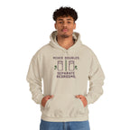 College Dorm Hoodie — “Mixed Doubles. Separate Bedrooms.” Humor Sweatshirt