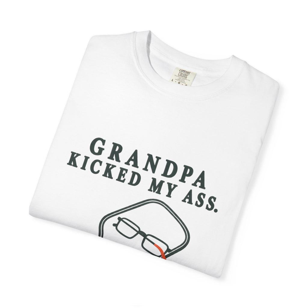 Grandpa Kicked My Ass Again T-Shirt — Funny Retro Pickleball Grandpa Tee
