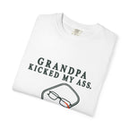 Grandpa Kicked My Ass Again T-Shirt — Funny Retro Pickleball Grandpa Tee