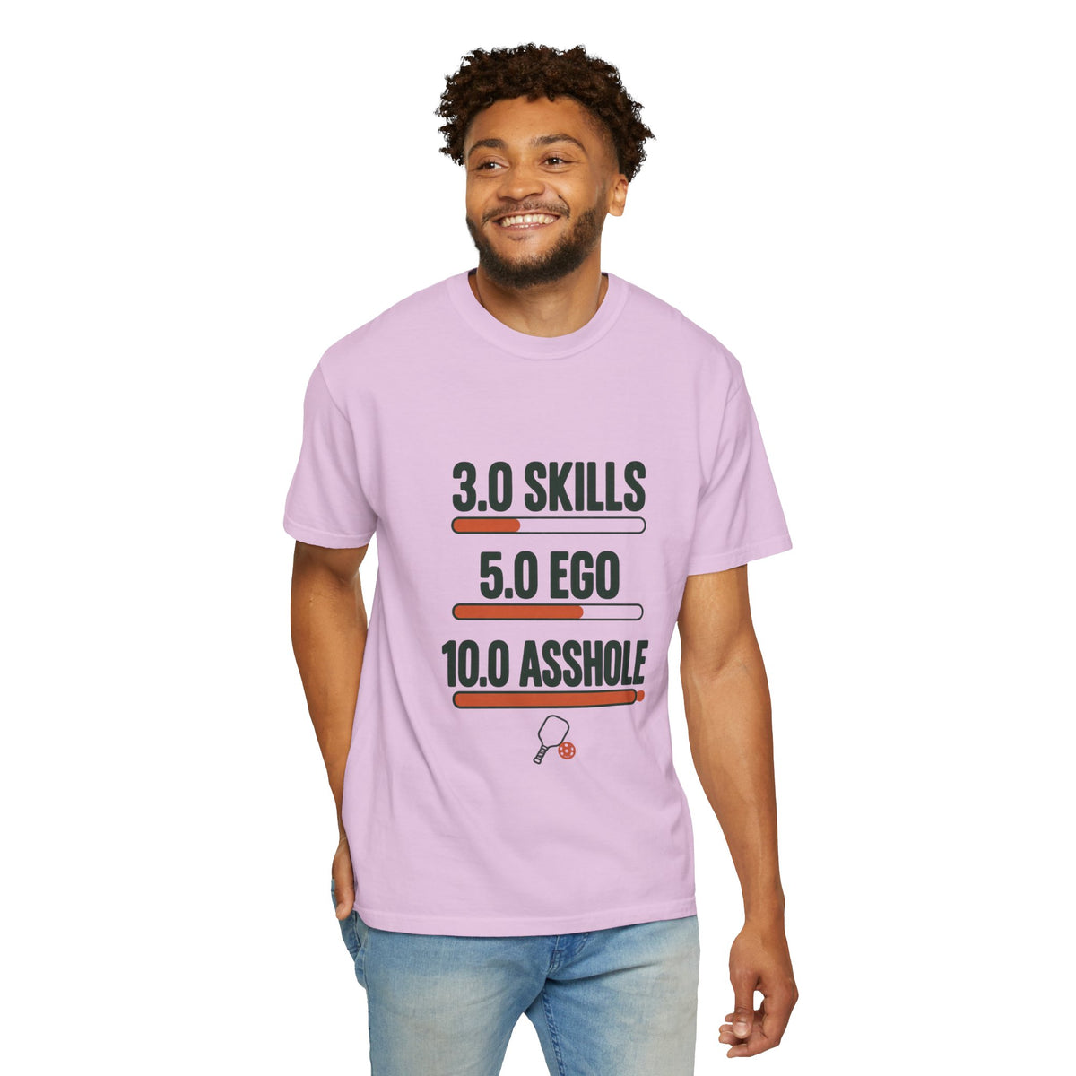 3.0 Skills 5.0 Ego 10.0 Asshole T-Shirt – Funny Competitive Sports Tee