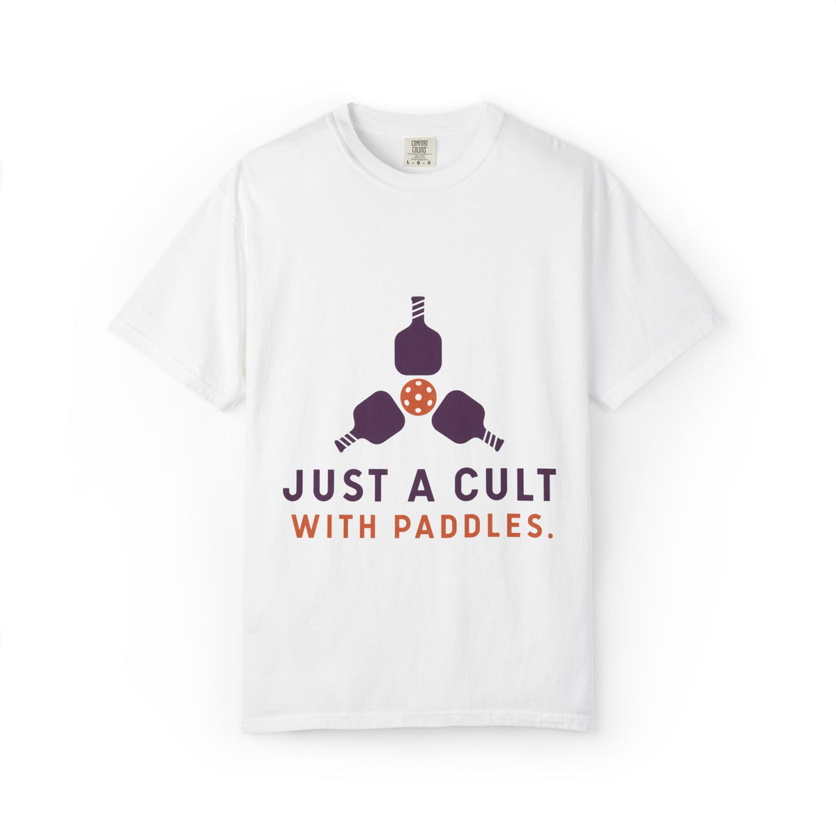Pickleball Tee — "Just a Cult with Paddles" Graphic T-Shirt