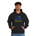 Pickleball Hoodie — “Your HOA Hates My Balls.” Funny Neighborhood Pickleball Sweatshirt