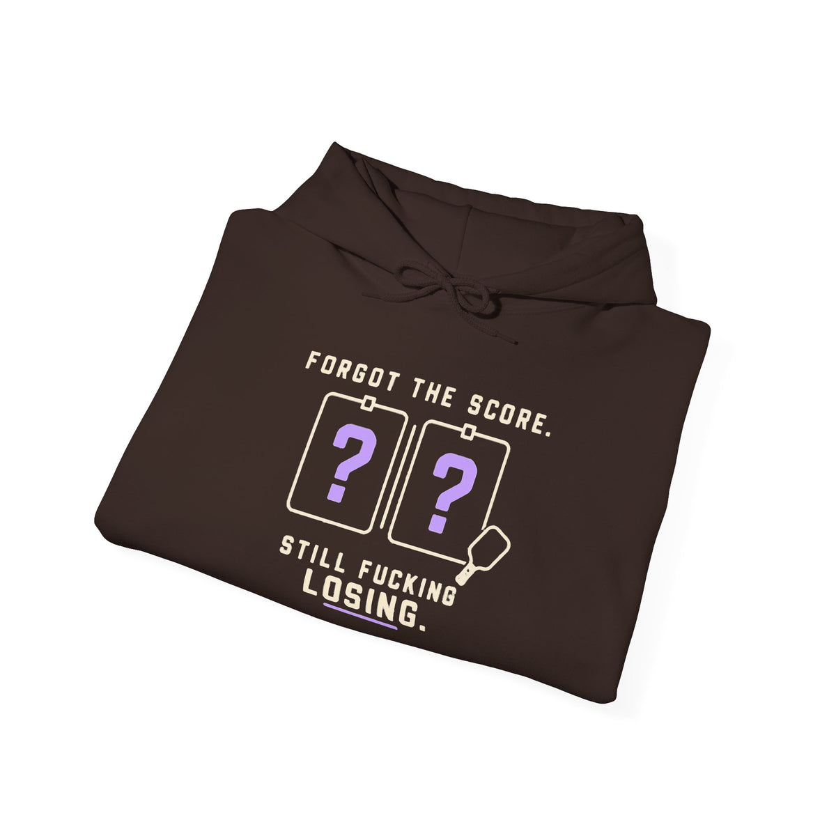 Hoodie — “Forgot the Score, Still Losing” Retro Arcade Gaming Sweatshirt
