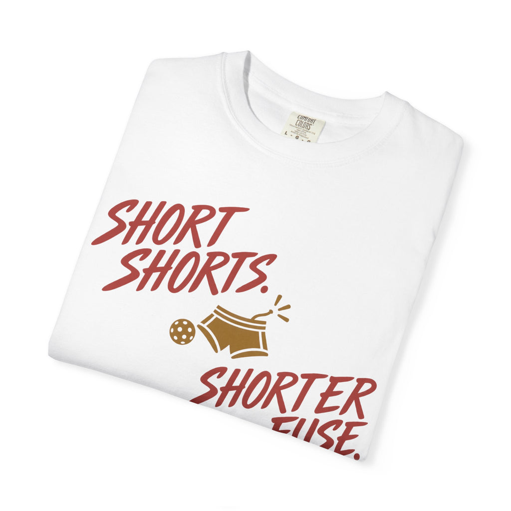 Short Shorts Shorter Fuse T-Shirt — Retro Cartoon Pyro Graphic Tee