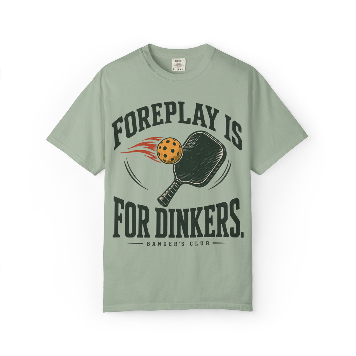 Pickleball T-Shirt — "Foreplay Is For Dinkers" Vintage Paddle Graphic