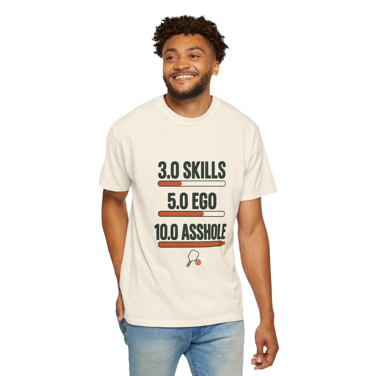 3.0 Skills 5.0 Ego 10.0 Asshole T-Shirt – Funny Competitive Sports Tee