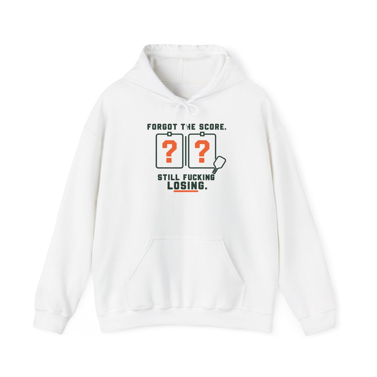 Hoodie — “Forgot the Score, Still Losing” Retro Arcade Gaming Sweatshirt