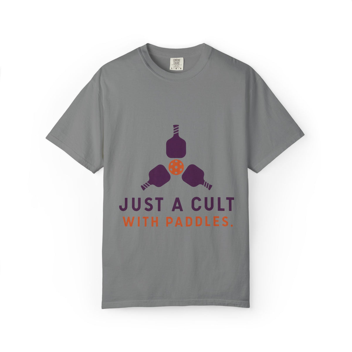 Pickleball Tee — "Just a Cult with Paddles" Graphic T-Shirt