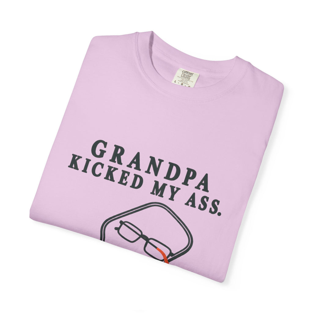 Grandpa Kicked My Ass Again T-Shirt — Funny Retro Pickleball Grandpa Tee