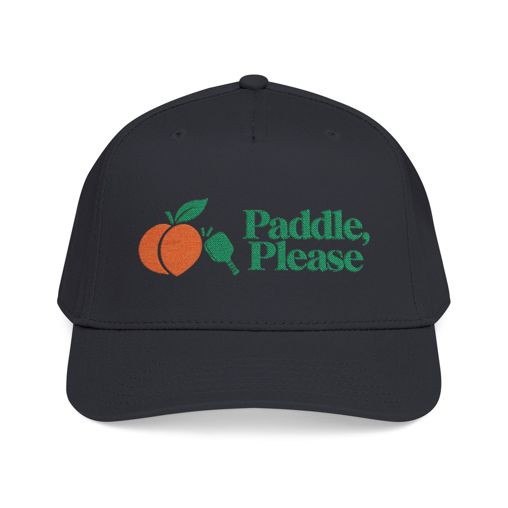 Paddle Please Peach Baseball Cap — Retro Embroidered Peach Hat