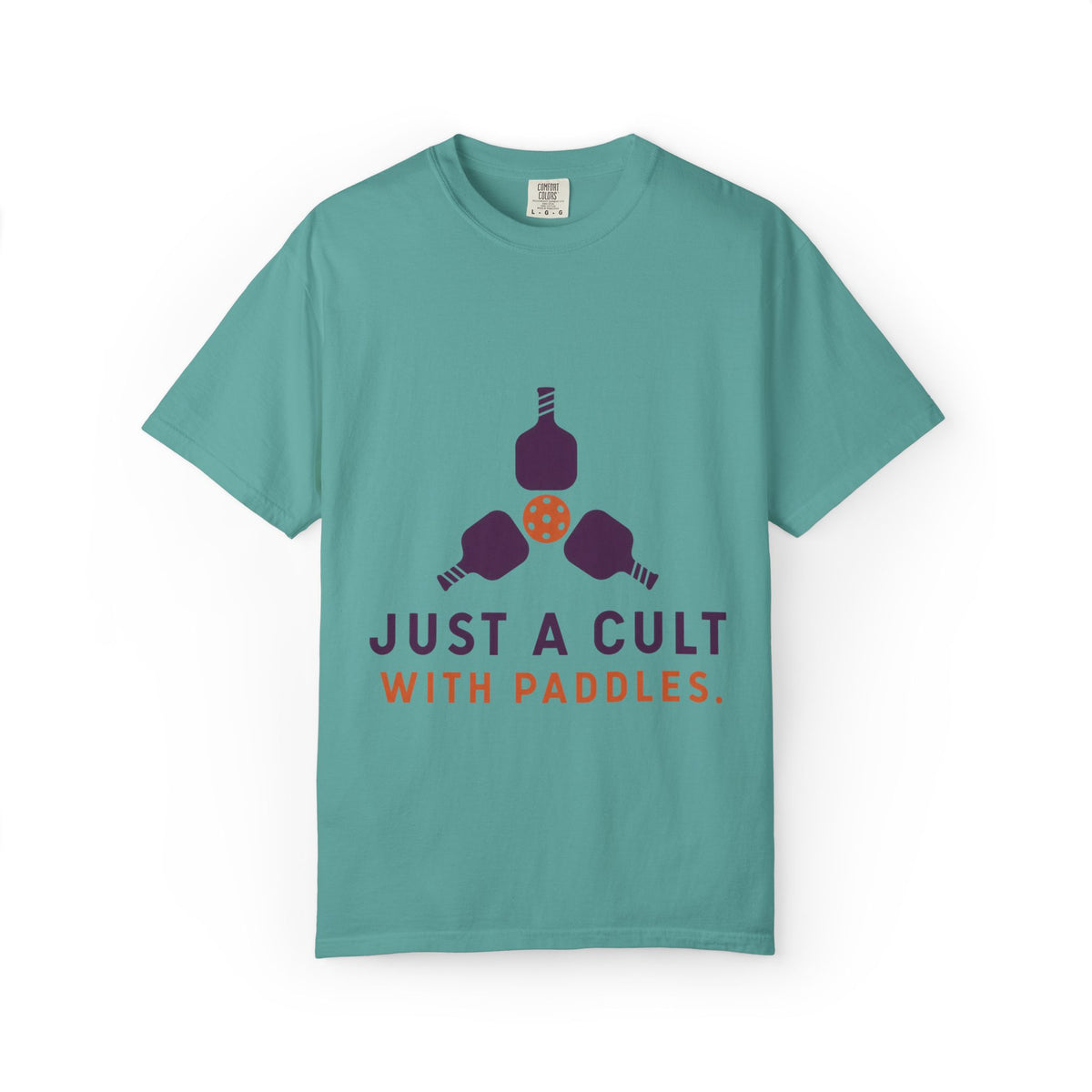 Pickleball Tee — "Just a Cult with Paddles" Graphic T-Shirt