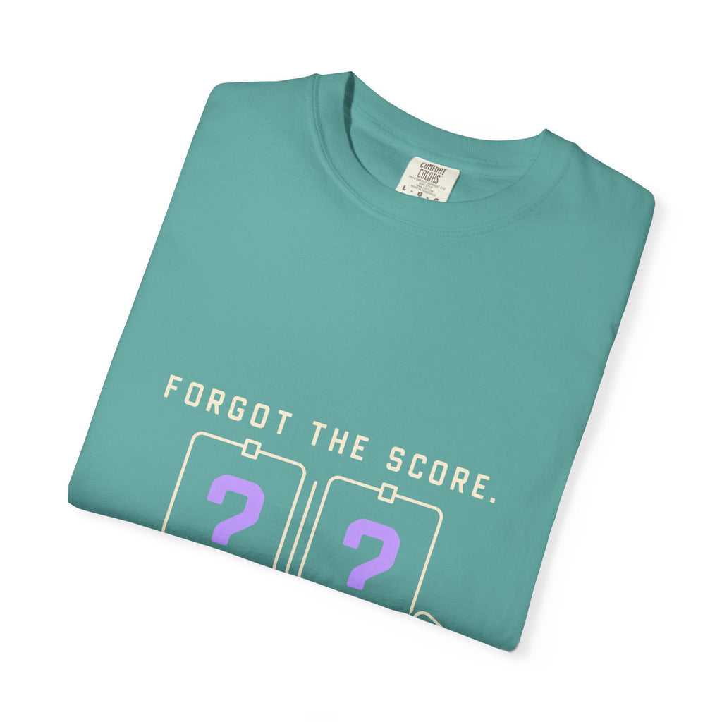 Scoreboard Joke T-Shirt — "Forgot the Score. Still Fucking Losing."