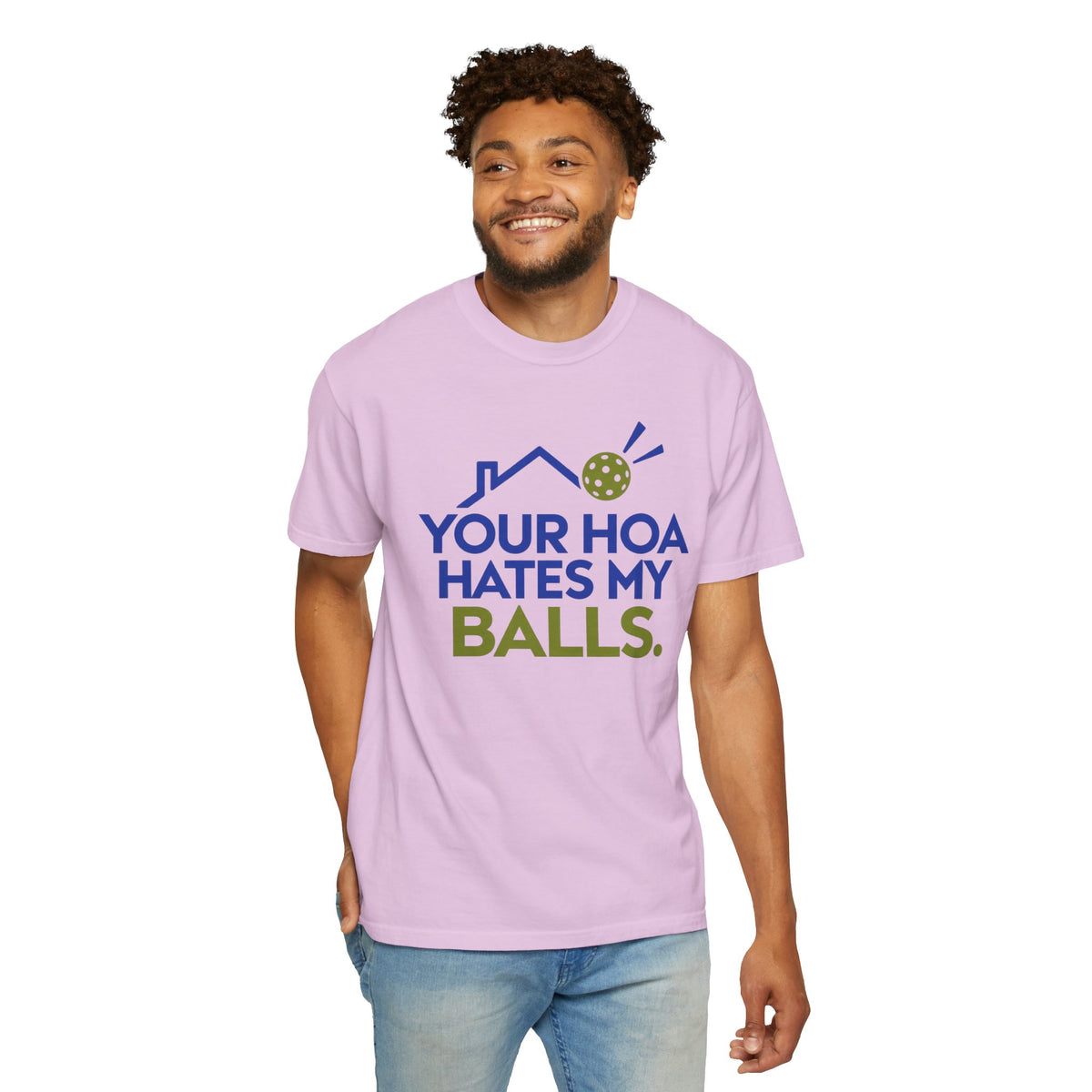 Pickleball Tee — "Your HOA Hates My Balls." Funny Court Humor Shirt