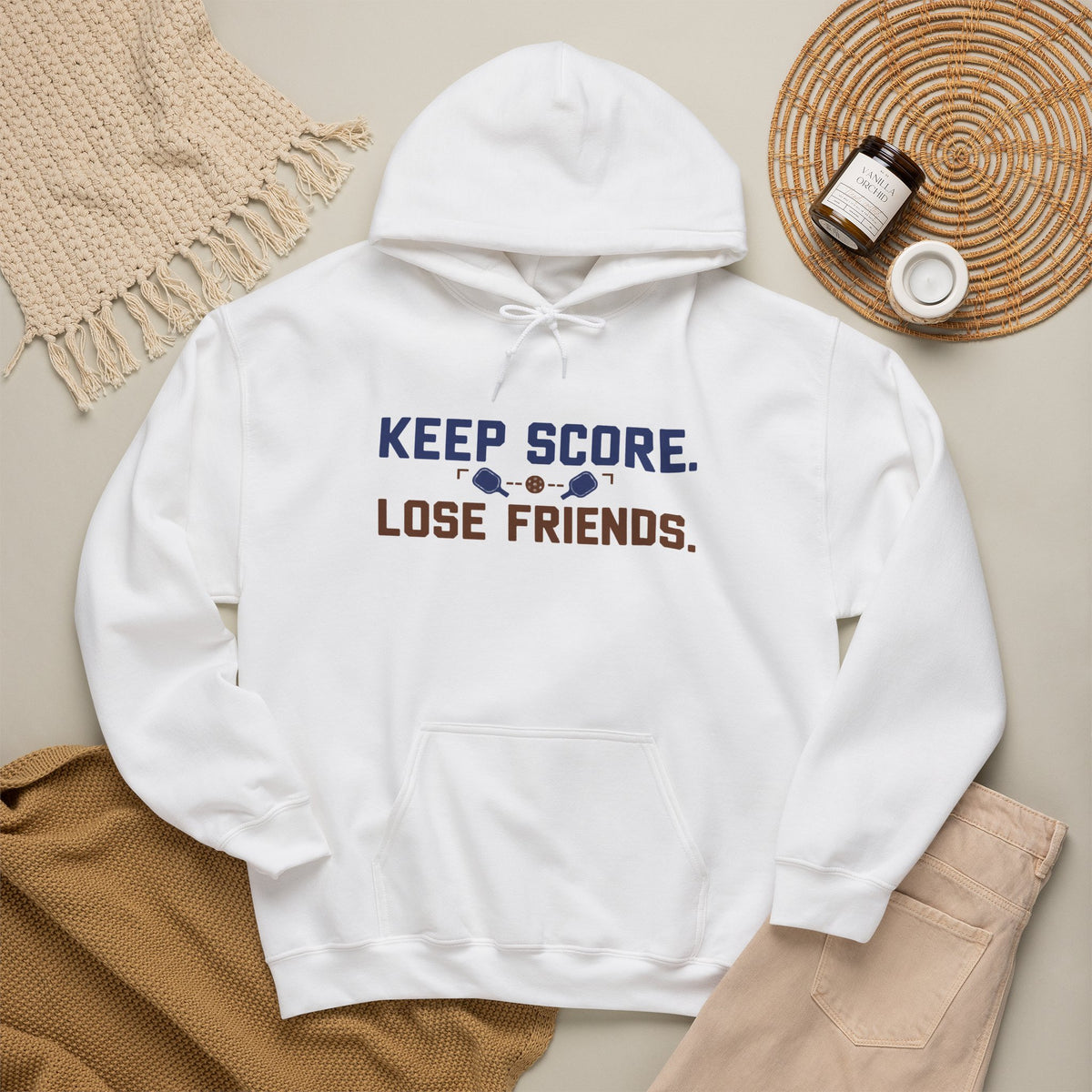 Keep Score Lose Friends Hoodie — Funny Competitive Sports Pullover
