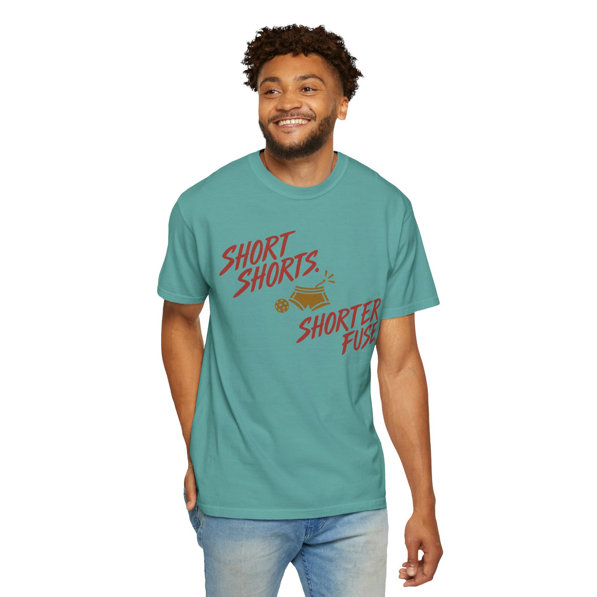 Short Shorts Shorter Fuse T-Shirt — Retro Cartoon Pyro Graphic Tee