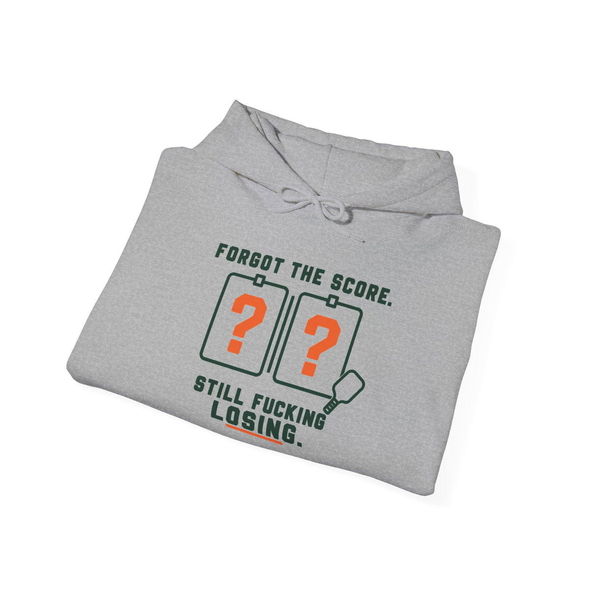 Hoodie — “Forgot the Score, Still Losing” Retro Arcade Gaming Sweatshirt