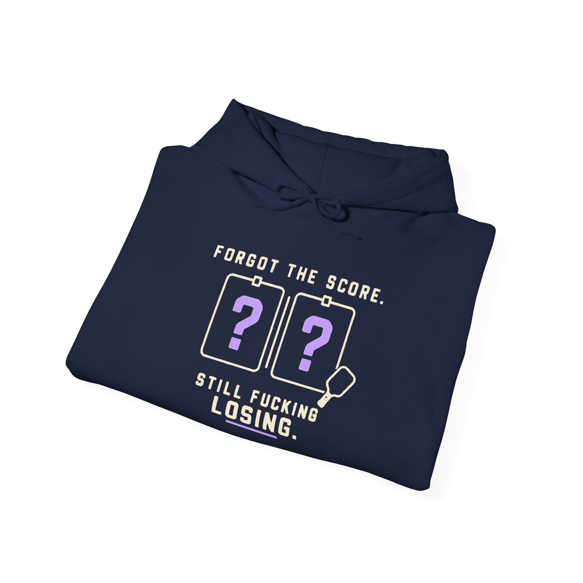 Hoodie — “Forgot the Score, Still Losing” Retro Arcade Gaming Sweatshirt