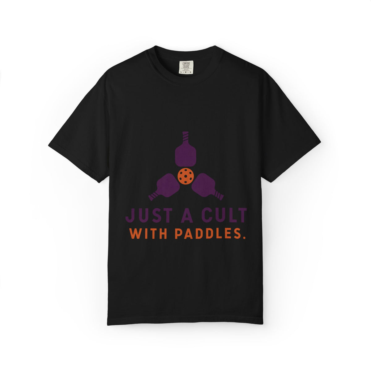 Pickleball Tee — "Just a Cult with Paddles" Graphic T-Shirt