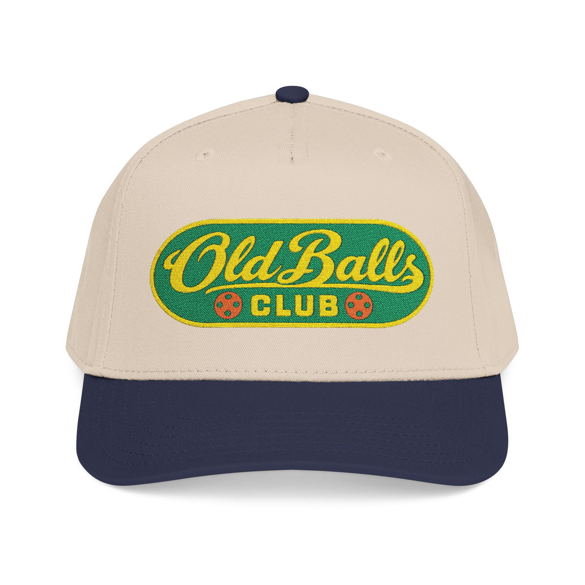 Old Balls Club Baseball Cap — Vintage Sports Embroidered Hat