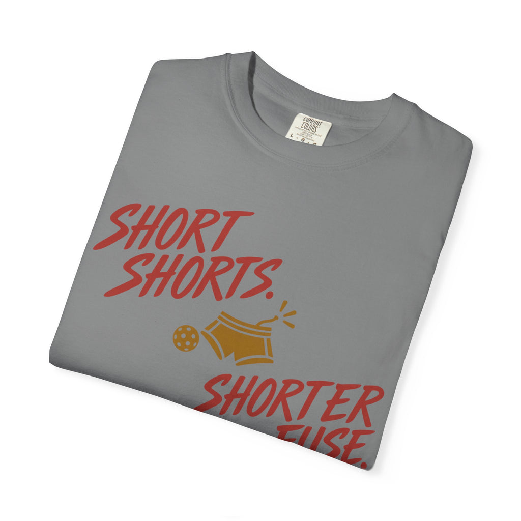 Short Shorts Shorter Fuse T-Shirt — Retro Cartoon Pyro Graphic Tee