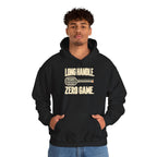 Pickleball Hoodie — “Long Handle. Zero Game.” Graphic Hooded Sweatshirt
