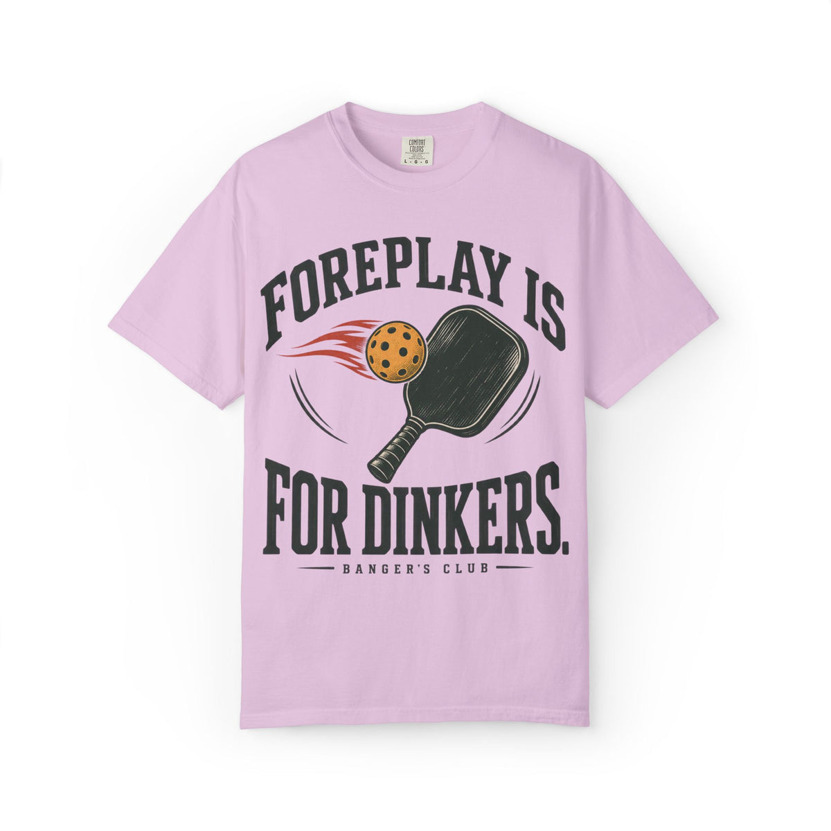 Pickleball T-Shirt — "Foreplay Is For Dinkers" Vintage Paddle Graphic