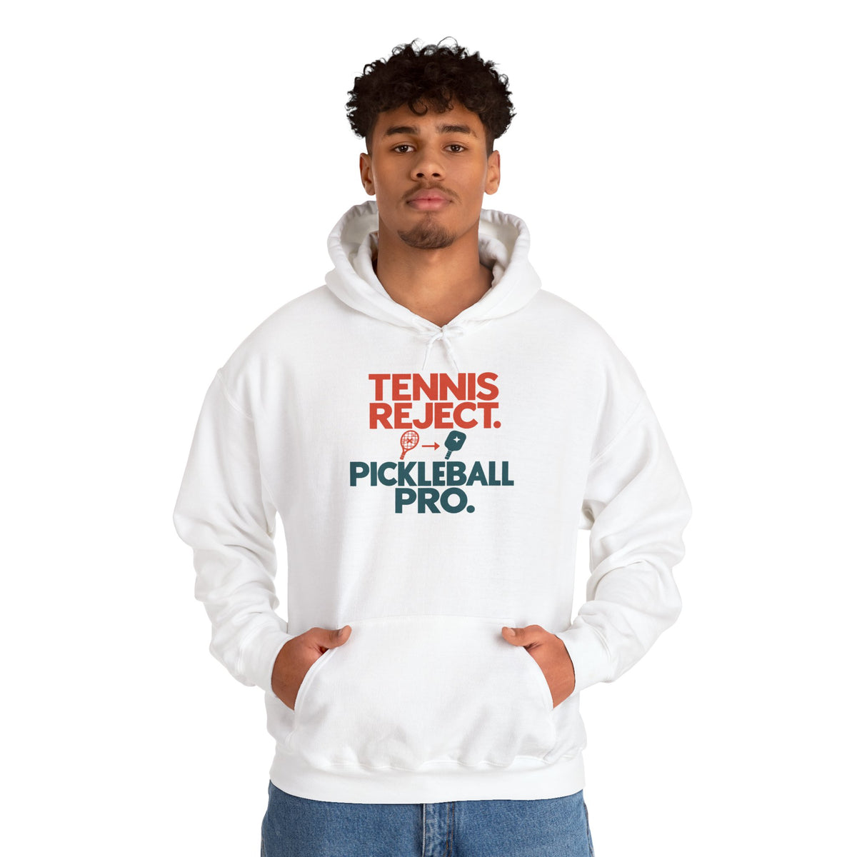 Pickleball Pro Hoodie — “Tennis Reject. Pickleball Pro.” Retro Sports Pullover