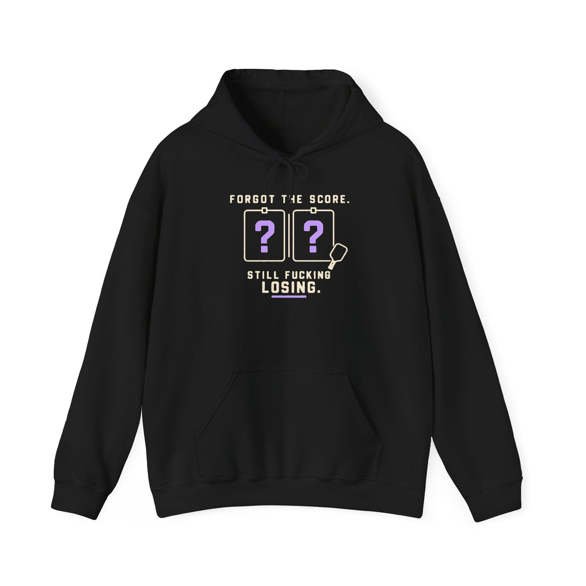 Hoodie — “Forgot the Score, Still Losing” Retro Arcade Gaming Sweatshirt