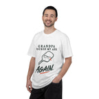 Grandpa Kicked My Ass Again T-Shirt — Funny Retro Pickleball Grandpa Tee