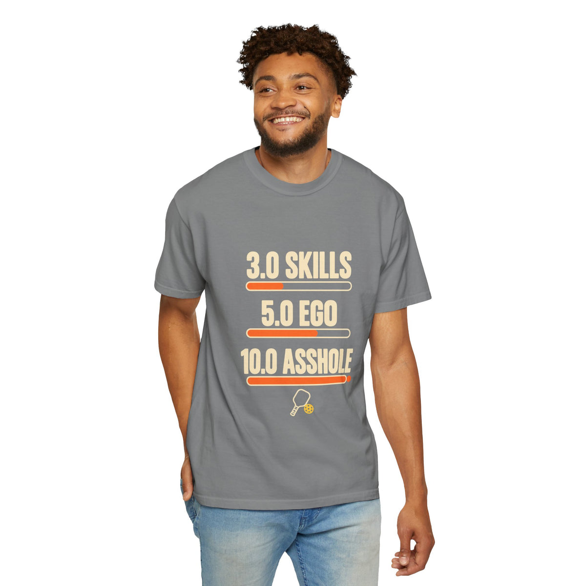 3.0 Skills 5.0 Ego 10.0 Asshole T-Shirt – Funny Competitive Sports Tee