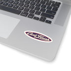 Can't Finish Kiss-Cut Sticker — Retro Script Laptop Decal