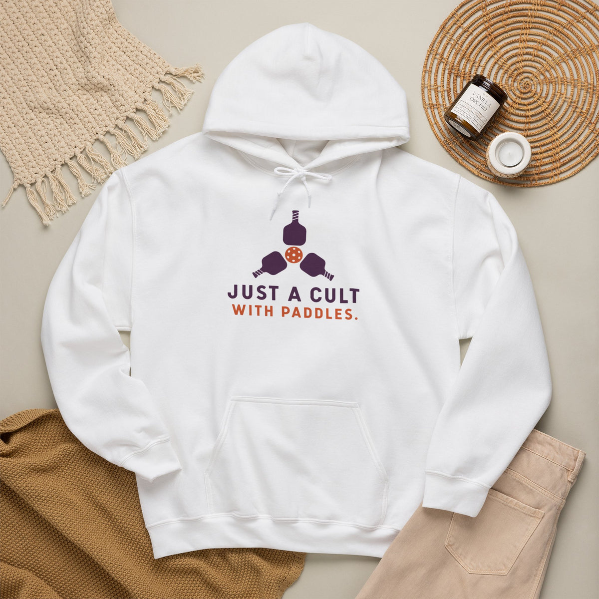 Rowing Hoodie - "Just a Cult with Paddles" Crew Sweatshirt