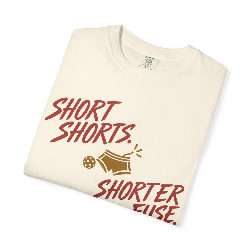 Short Shorts Shorter Fuse T-Shirt — Retro Cartoon Pyro Graphic Tee