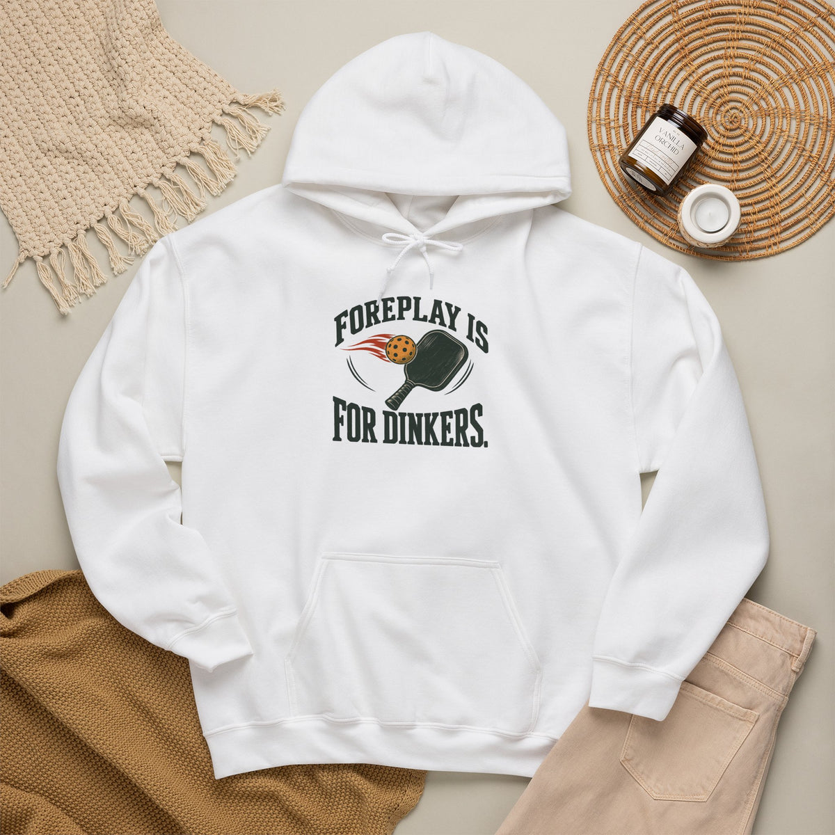 Hoodie — "Foreplay Is For Dinkers" Golf Sweatshirt (Funny Golf Hoodie)
