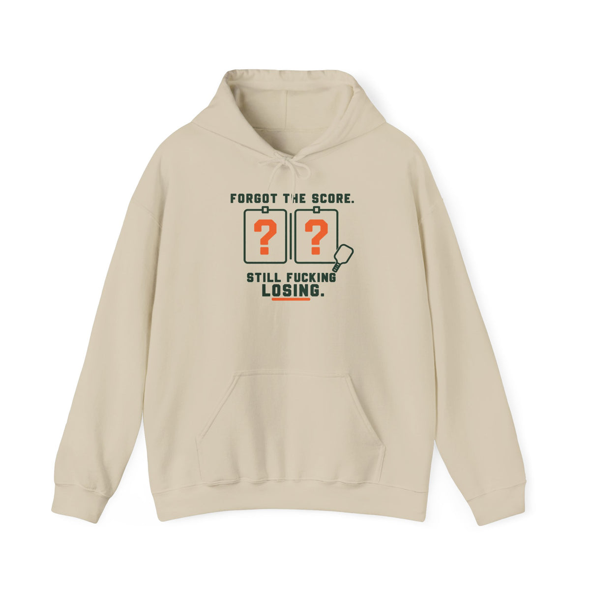 Hoodie — “Forgot the Score, Still Losing” Retro Arcade Gaming Sweatshirt