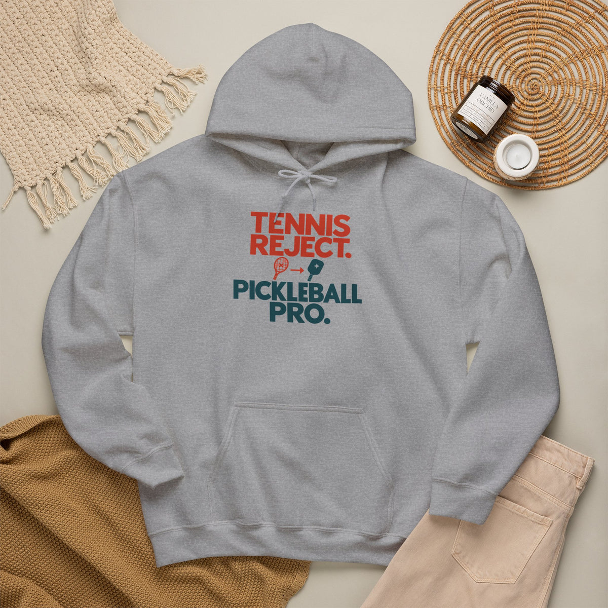 Pickleball Pro Hoodie — “Tennis Reject. Pickleball Pro.” Retro Sports Pullover