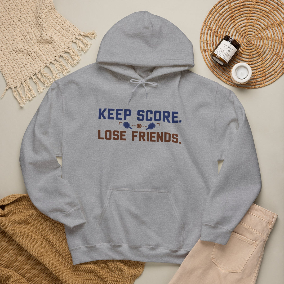 Keep Score Lose Friends Hoodie — Funny Competitive Sports Pullover