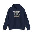 College Dorm Hoodie — “Mixed Doubles. Separate Bedrooms.” Humor Sweatshirt