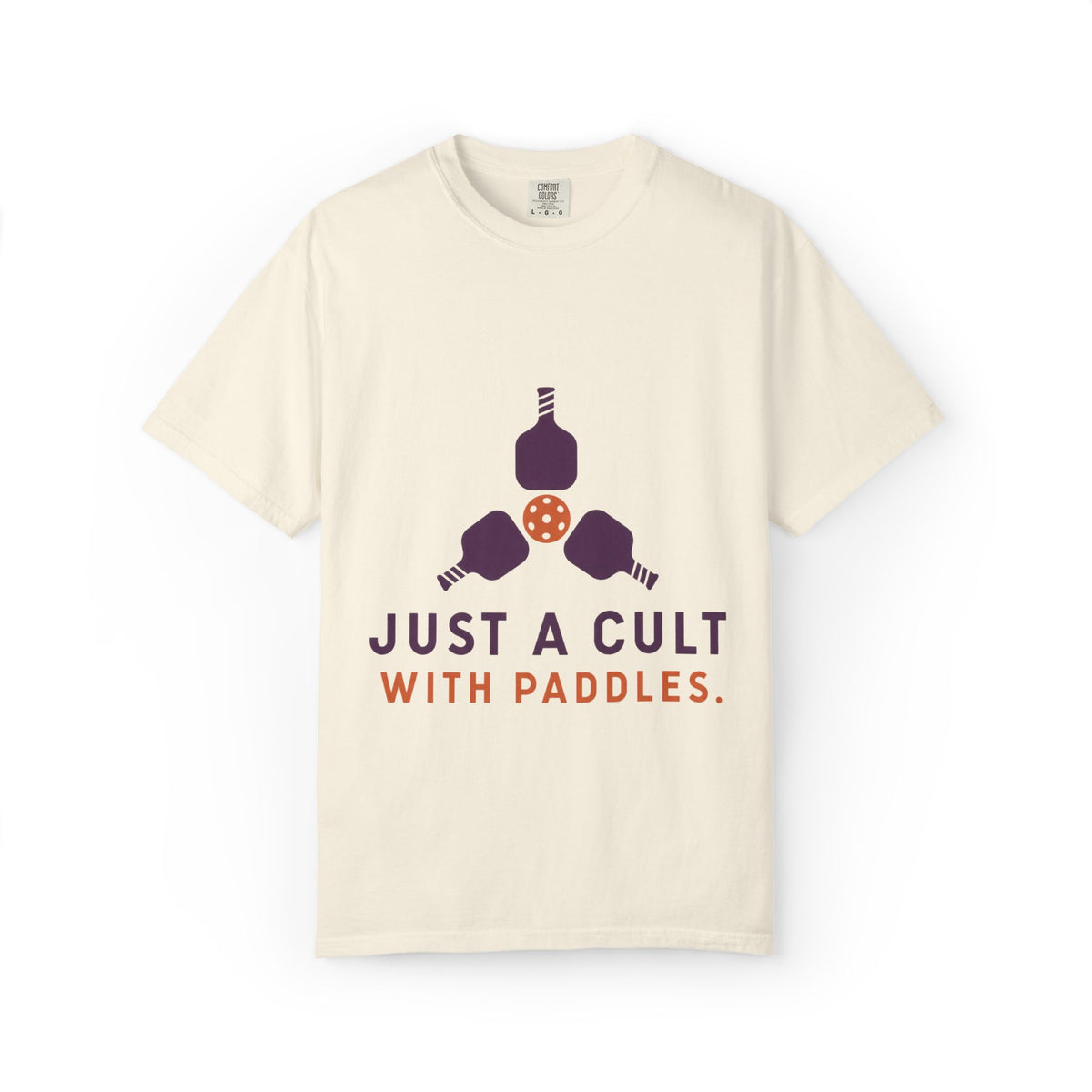 Pickleball Tee — "Just a Cult with Paddles" Graphic T-Shirt
