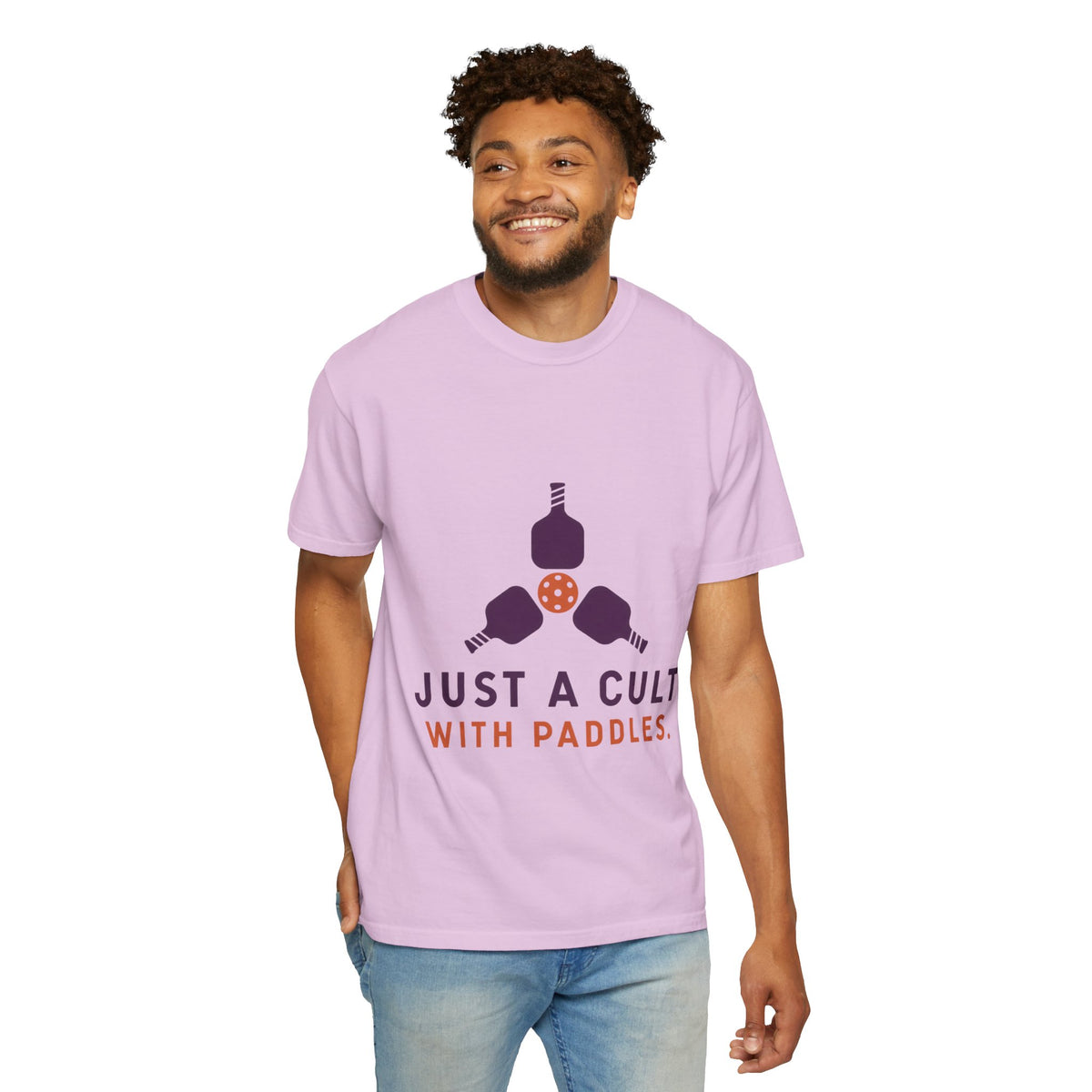 Pickleball Tee — "Just a Cult with Paddles" Graphic T-Shirt
