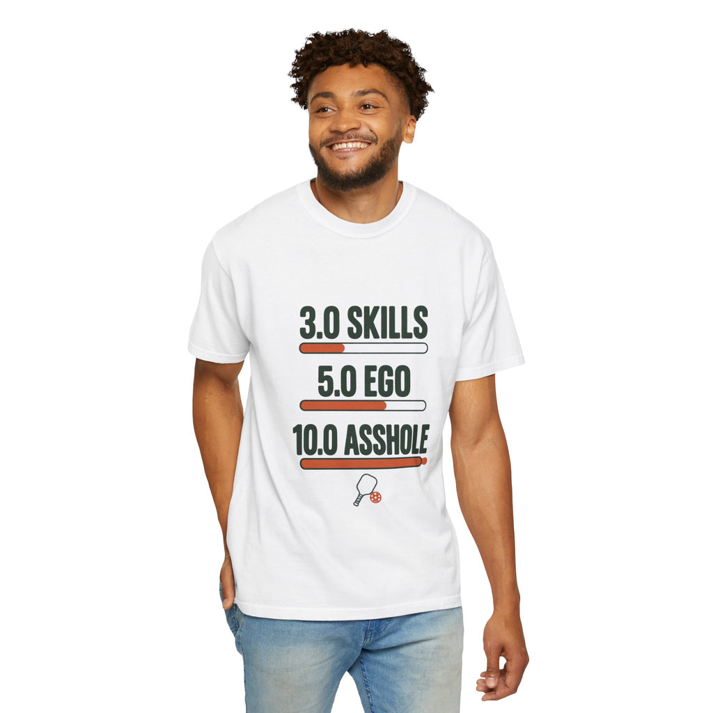 3.0 Skills 5.0 Ego 10.0 Asshole T-Shirt – Funny Competitive Sports Tee